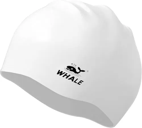 WHALE Extra Large Swim Cap for Women Men, Durable Silicone Swimming Hat with Ear Protection, Unisex Adults Bath Swimming Caps for Long Thick Curly Hair & Dreadlocks Braids Weaves Afro Hair