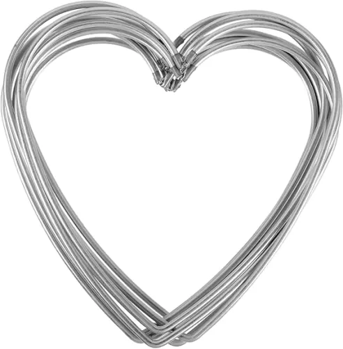 10Pc Heart Shaped Metal Dreamcatcher Rings 12cm DIY Crafting Supplies for Handmade Decor for Bedroom Wall Art for Women and Girls
