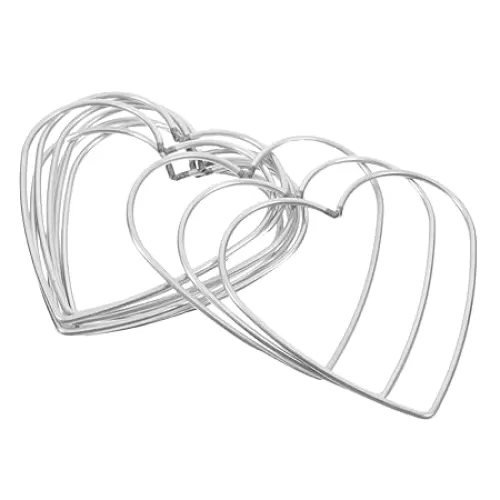 10Pcs Heart Shaped Metal Craft Rings for Dream Catcher and Macrame Projects Heart Wire for Crafts for Creative Art and Crafting Enthusiasts