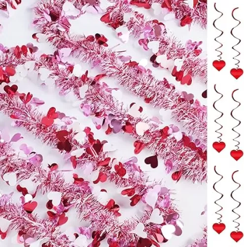 33Ft Tinsel Garland for Valentine