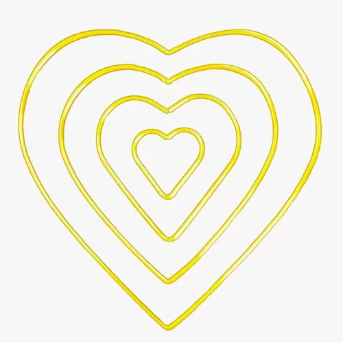4 Pack Heart Shaped Macrame Ring 4/6/8/10 inch Gold Dream Catcher Metal Rings Metal Hoops for Crafts, Macrame Wall Hanging, Wedding Wreath Decor, 4 Sizes (4/6/8/10 inches) (4 Sizes Heart Shape Ring)