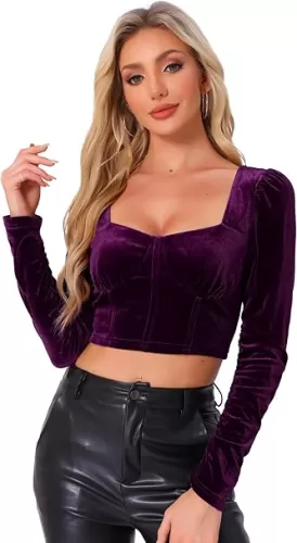 Allegra K Ruched Sleeve for Women
