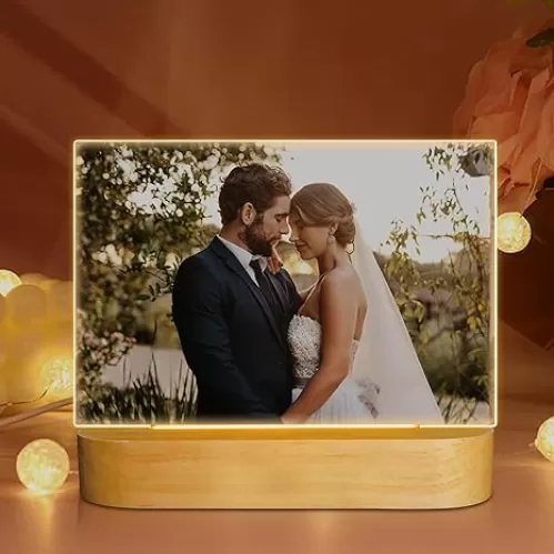 Attivolife Light up Photo Frame Personalized Gifts for Girlfriend Women Wife Her, 4x6 Inch LED Picture Frame for Couple Boyfriend Him, Customized Anniversary Birthday Valentines Day Gift