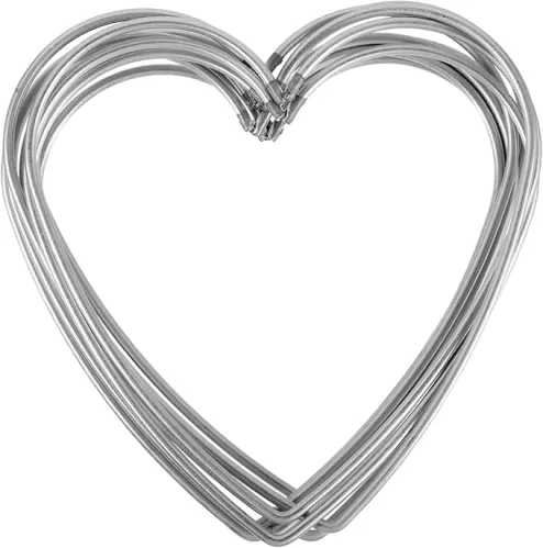 BESTOYARD 10Pc Heart Shape Metal Ring DIY Dreamcatcher Accessory for Crafts Hand Made Decoration for Women for Home Decor and Creative Projects