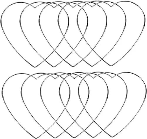 Dream Catcher Rings, 10Pcs 6 Inch DIY Cute Heart Shape Metal Hoops for Crafts, Wreath Macrame Rings, Floral Hoop for Dream Catchers, Wedding Wreath.
