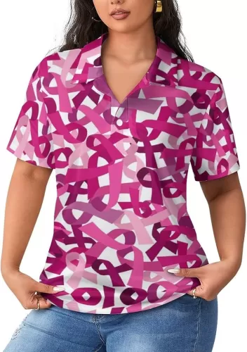 Hawaiian Golf Shirts for Women Polo Short Shirts Outfit Moisture Wicking Shirts