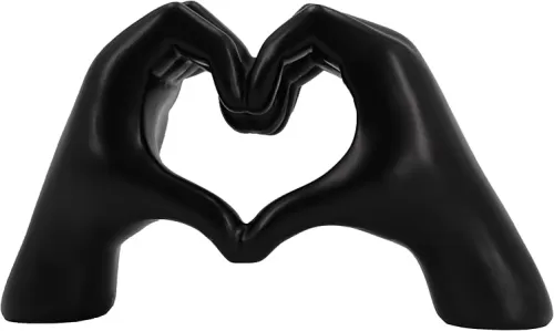 Heart Hands Sculpture Aesthetic Decor for Living Room Bedroom Bookshelf Coffe Table Knick Knacks Home Unique Gifts for Women