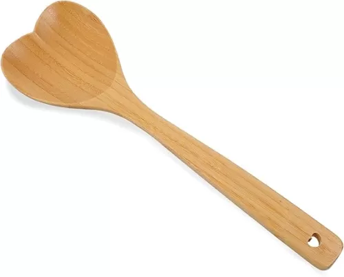 Heart Wooden Spoon Wooden Hearts Spoon Bamboo Spoons for Cooking Heart Shaped Kitchen Items Wooden Kitchen Utensils Gifts for Housewarming Valentines Birthday Wedding