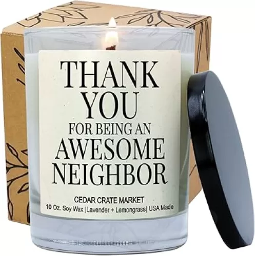 House Warming Gifts New Home 2025 for Women Men Friends - Funny Housewarming Candle, Neighbor Present Ideas for Hostess, Welcome, Homeowner, Apartment, Moving, Farewell, 100% Soy Wax, Made in USA