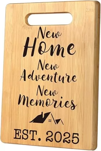 House Warming Gifts New Home, Perfect House Warming Gifts, New Home Gift Idea for Women Men Homeowner, New Apartment Essentials, New Home New Adventure New Memories 2025 Cutting Board