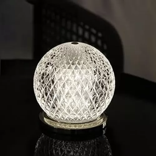 Tourbillon Modern Table Lamp: Cordless Decor Table Light for Bedroom Nightstand - Birthday Christmas Gift for Adult Boy Daughter