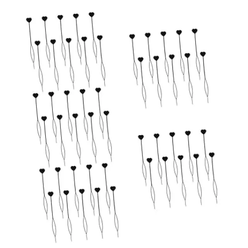 250pcs Heart-shaped Hair Braid Tool for Effortless Ponytail Styling for Dance and Parties Non-damaging Hair Accessories for Girls and Women
