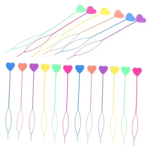 30pcs Heart Shaped Hair Braid Tools Use Ponytail Maker for Boy Girl Hair Styling Accessories for Elegant Hairstyles