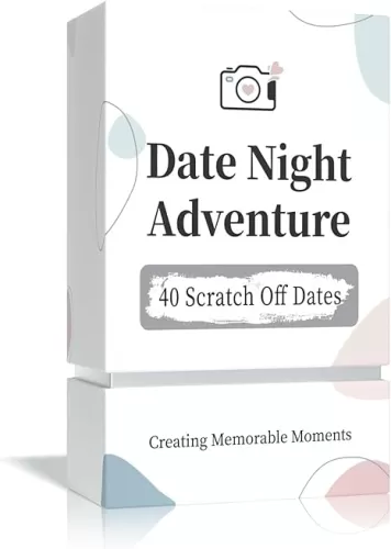 40 Date Ideas Card Games for Couples Date Night - Unique Date Deck Scratch Off Cards, Great Couples Gifts for Boyfriend Girlfriend, Romantic Wedding Anniversaries Newlywed Gifts for Him Husband Wife