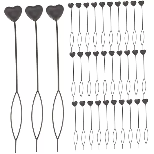 50pcs Heart-shaped Hair Braid Ponytail Clips Styling Maker Snap Clips for Hair Tail Tool Updo Accessories Braid Tool