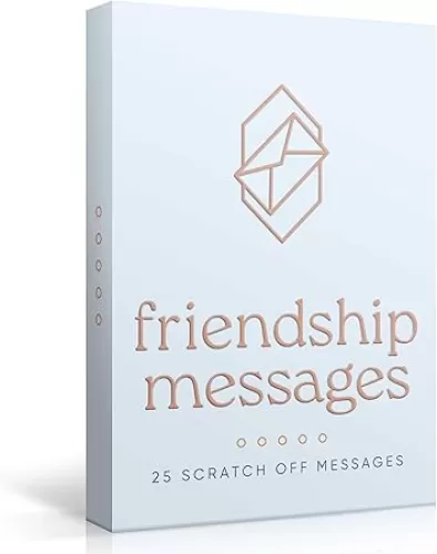 Astralux - Friendship Gift for Your Bestfriend - 25 Pre-Written Scratch Off Messages - Unique Gift for Best Friends, BFF, Birthday, Christmas, Valentines Day & More