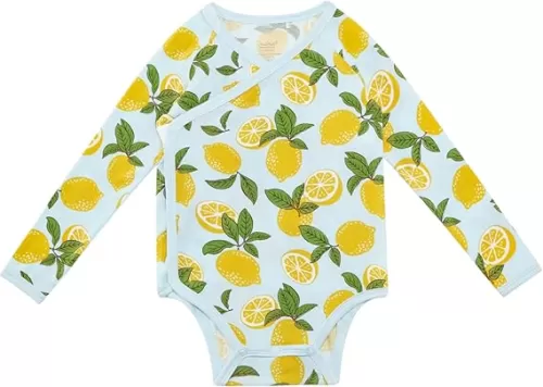 Baby Boys Bodysuit-Viscose Made from Bamboo, Long Sleeve Romper Soft Outfits for Infant Girls Cute Clothes