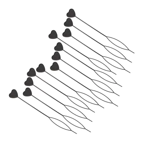 BESTYASH 50Pcs Heart Shaped Hair Styling Tools Tail Plastic Braid Maker Clips for Elegant Ponytail Updo Styles for Dance and Special Occasions