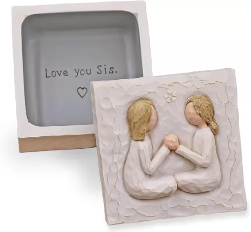 Birthday Gifts for Women, Sister Gifts, Friendship Gift, Best Friend Gift, Sculpted Hand-Painted Keepsake Box