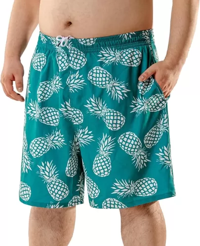 BRISIRA Big and Tall Swim Trunks for Men Bathing Suit with Mesh Lining Quick Dry Board Shorts Beach Swimsuit Pocket