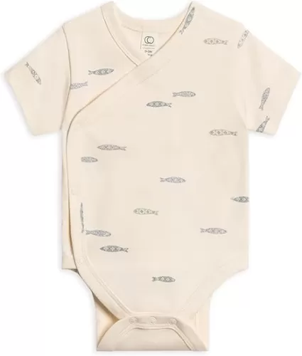 Colored Organics Unisex Newborn 100% Organic Cotton Bodysuit - Short Sleeve Infant One Piece - Baby Boy and Girl Clothing