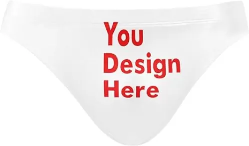 Custom Personalized Mens Sexy Swim Briefs Swimwear Bikini Swimsuit XL