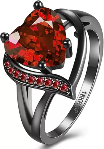 Engagement Rings for Women AAA+ Heart Cubic Zirconia Promise Rings for Her/1.5CT Moissanite Sterling Silver Rings Women