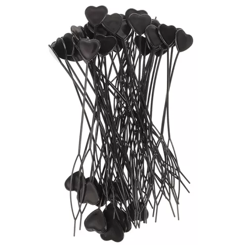 Hair Braid Tool Set 50pcs Heart-shaped Plastic Tail Hair Braid Ponytail Styling Maker for Dance Events