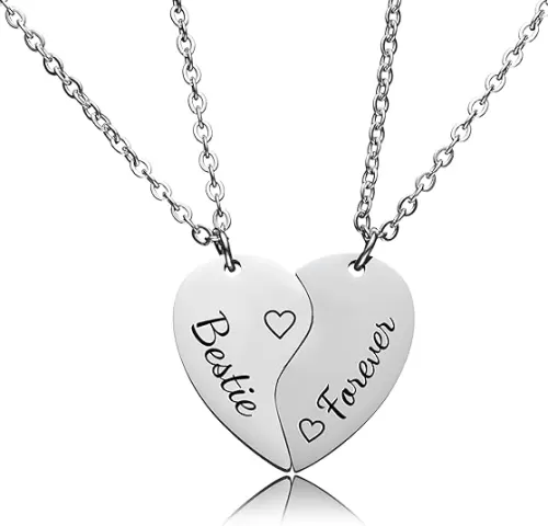 HOFOYA Sisters Best Friends Forever Matching BFF Necklace Set for 2 3 4, Mom Daughter Necklaces, Friendship Necklace, Christmas Birthday Gift for Women Teens BFF Sister.