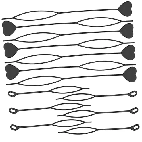 LIFKOME 40Pcs Heart Shaped Hair Bead Tool Automatic Styling Accessories for Quick Bead Loading for Hairstyles Lightweight and Portable Hair Tail Tools