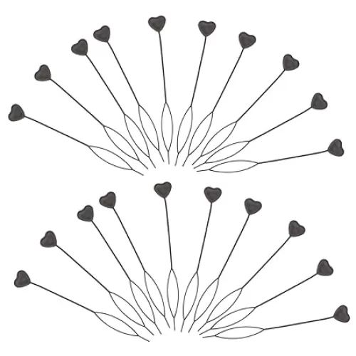 NOLITOY 50pcs Heart-shaped Hair Braid Tool Set Black Tail Styling Maker for Women and Girls Clips and Accessories