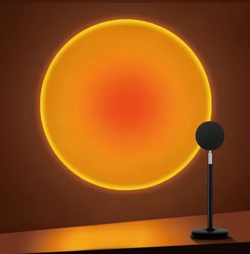 Sunset Lamp Projector, 180 Degree Rotation Sun Projection Light Led Night Light Floor Lamp with USB Port, Sunset Lamps for Photography Party Bedroom Decor, Christmas Gifts for Women