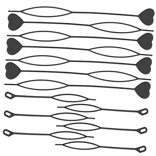 VICASKY 40pcs Heart Shaped Ponytail Maker Tool Quick Bead Tool for Hair Styling Portable Hair Accessories for Braids and Hairstyles Easy to Use