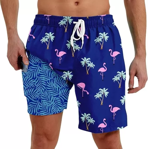 westwolf Men Swim Trunks with Compression Liner Men