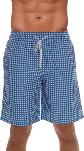 Whiskey and Oak Men’s Swimming Trunks Shorts with Pockets, Quick Dry Bathing Suit - Longer Length