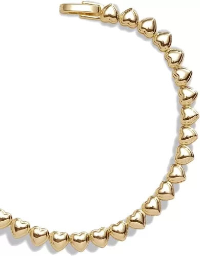 14k Gold Filled Tennis Bracelet, 4mm 5mm Classic Hear Tennis Bracelet, Gold Bracelets For Women Jewelry Gift for Women Christmas Valentines Mothers Day