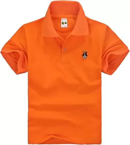 Boys' Polo Collared Shirt Short Sleeve Lapel Solid Blouses Quick Dry Active Cozy Athletic Performance Golf Shirts