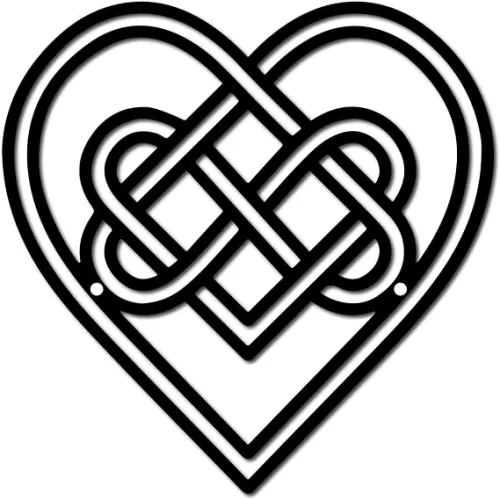 CREATCABIN Heart Metal Wall Art Decor Black Wall Hanging Decor Iron Wire Wall Art Silhouette Sculpture Decoration Sign Hollow Out Minimalist Ornament for Garden Home Balcony Indoor Outdoor 7.8x7.8Inch