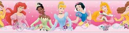 Disney Princess Dream From The Heart Pink Peel & Stick Border by RoomMates, RMK4397BD