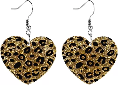 Funny Dog Sunflower Paw Print Earrings for Women - Unique & Quirky Funky Acrylic Dangle Earrings, Cute & Silly Novelty Design, Wacky & Crazy Earrings for Fun Lovers