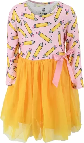Girls Long Sleeve Tulle Tutu Dresses for Kid and Toddler