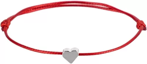 kelistom Gold Heart Anklet Bracelet for Women Men Handmade Simple String Waterproof Ankle Bracelets for Women Minimalist Jewelry Adjustable