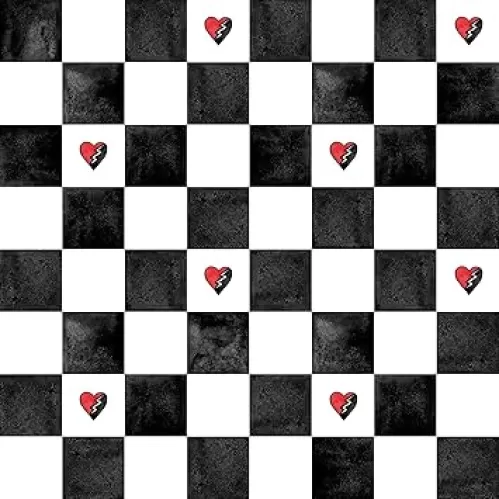 RoomMates Disney Descendants: The Rise of Red - Rebel at Heart Checker Peel and Stick Wallpaper, RMK12817PLW
