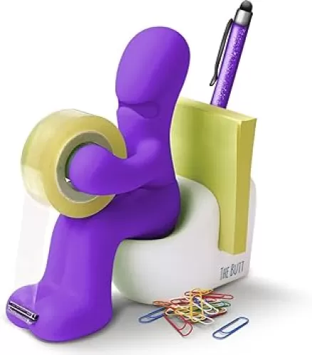 The Butt Tape Dispenser – Funny Gifts for Men – Weird Stuff, Desk Accessories for Men - Novelty, Fun Office Supplies Gag Gifts for Men - Teacher Gifts Boss Gifts for Men - Going Away Gift for Coworker
