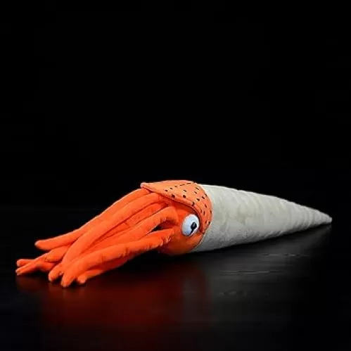 Tiny Heart Simulation Cornerstone Plush Toys, 18inch Kawaii Plush Ocean Cephalopod Stuffed Animal Toys Super Cute Kids Birthday Gifts Educational Cornerstone Plush