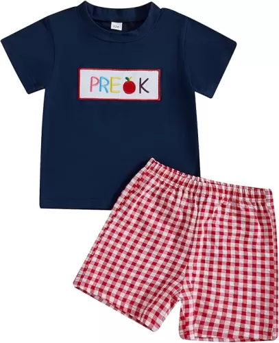Toddler Boy Girl Summer Outfit First Day of School Shirt Pre School Shirt Toddler Pre Kindergarten Shirts 3T 4T 5T 6T