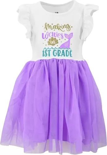Unique Baby Girls Back to School Mermaid Tutu Dress