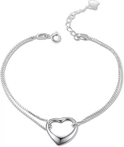 YFN Anklets Bracelet for Women Sterling Silver Butterfly Heart Tree Hummingbird Cardinal Anklet Charm Chain Bracelet Beach Foot Jewelry for Women