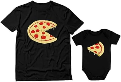Tstars Matching Father Baby Pizza Shirts - Funny Gift for New Dads and Son - Apparel for Father