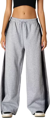 Aelfric Eden Wide Leg Sweatpants Women Baggy Graffiti Heart Lounge Pants with Pockets